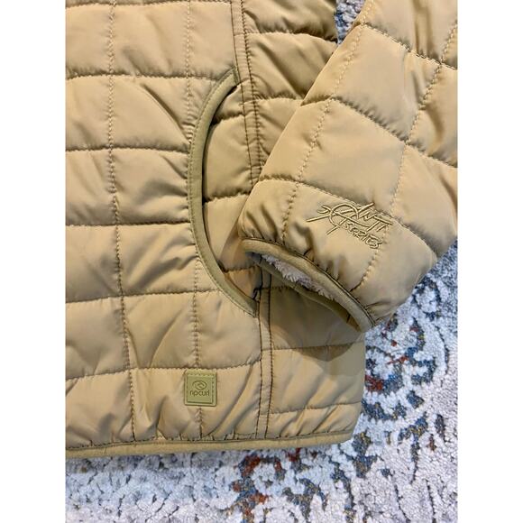 Rip Curl Anti-Series Anoeta II Jacket Hood Full Zip Light Olive Medium - Picture 4 of 10
